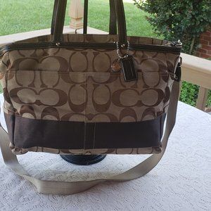 Large Coach #F13803 Authentic Coach Diaper bag.
